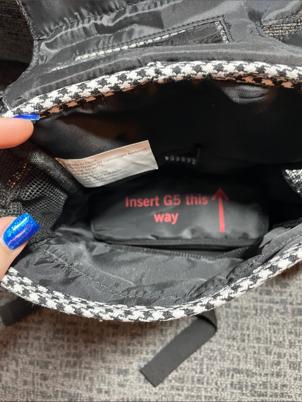 O2TOTES Backpack Fit for Inogen One G5 Lightweight, Padded - Picture 2 of 5